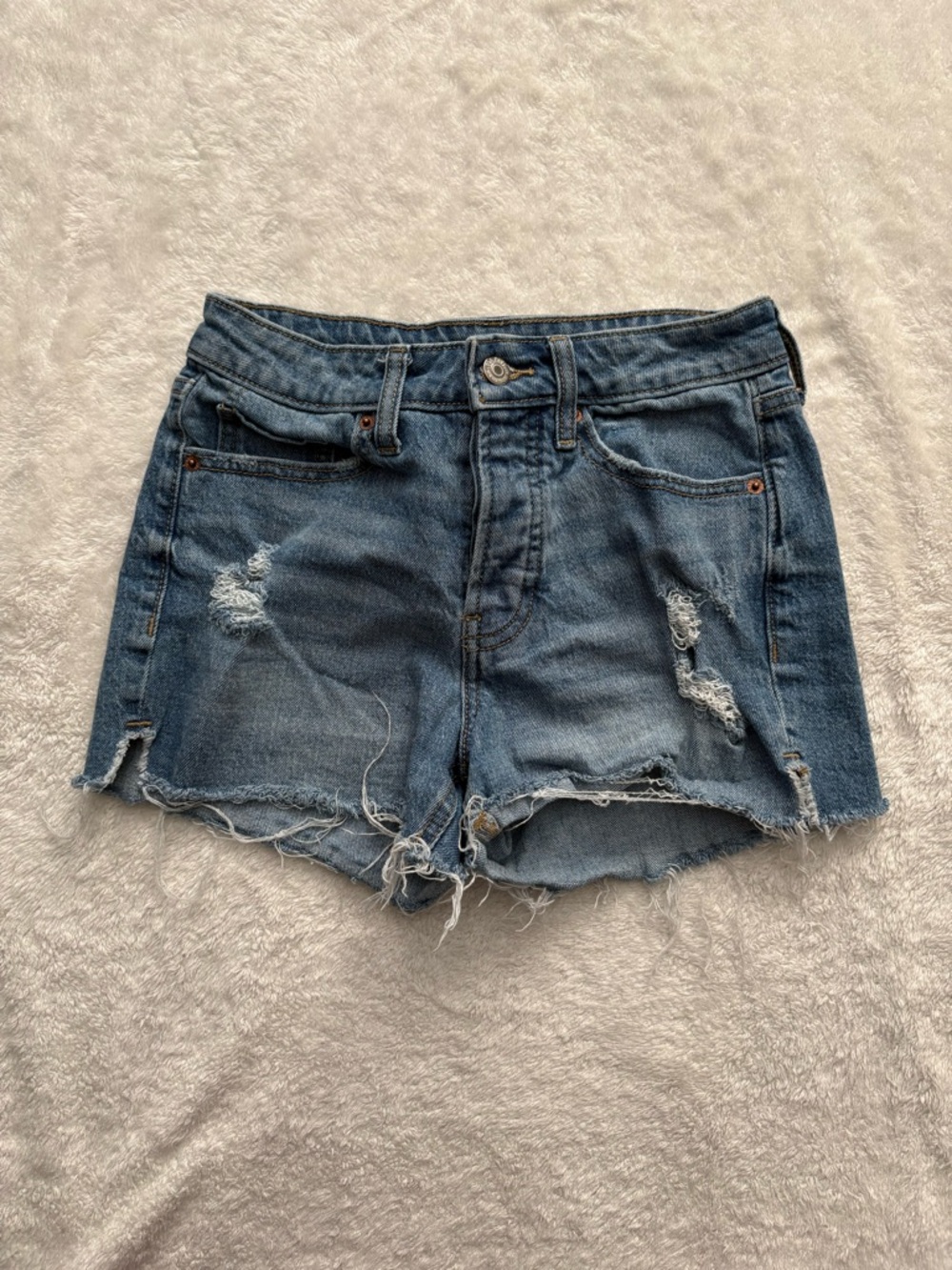 Old Navy Distressed Denim Jean Shorts - Blue